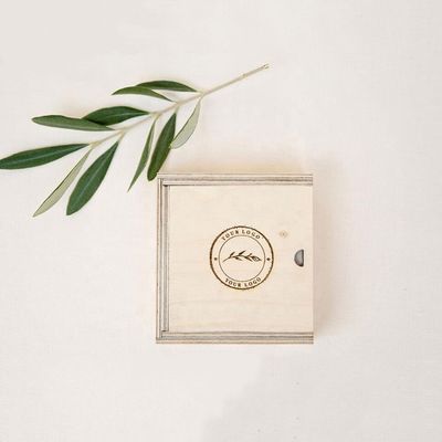 Προσαρμοσμένα μικρού μεγέθους ξύλινα κουτιά δώρων με φιλική προς το περιβάλλον δομή υλικού αντιστρόφου