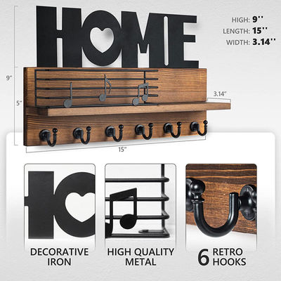 Προσαρμοσμένο λογότυπο Ρωστικό ξύλινο οργανωτή ταχυδρομείου με κλειδαριές και ράφι αποθήκευσης ταχυδρομείου