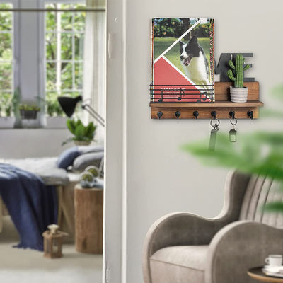 Προσαρμοσμένο λογότυπο Ρωστικό ξύλινο οργανωτή ταχυδρομείου με κλειδαριές και ράφι αποθήκευσης ταχυδρομείου