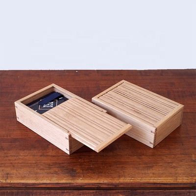 Προσαρμόσιμο χρώμα ξύλινο κινούμενο κουτί κάλυψης για επαγγελματική κάρτα σε απλό χρώμα