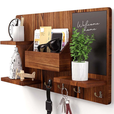 OEM ξύλινο συρτάρι με κλωστή υφάσματος Οργανωτής εισόδου Κλωστές παλτό Κλειδιά Ρακ Ταχυδρομείο Δημιουργικός κάτοχος κρεμάστρου τοίχου