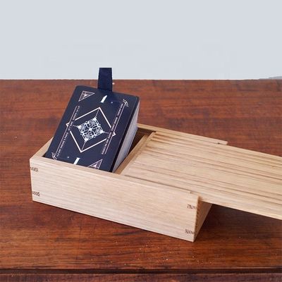 Προσαρμόσιμο χρώμα ξύλινο κινούμενο κουτί κάλυψης για επαγγελματική κάρτα σε απλό χρώμα