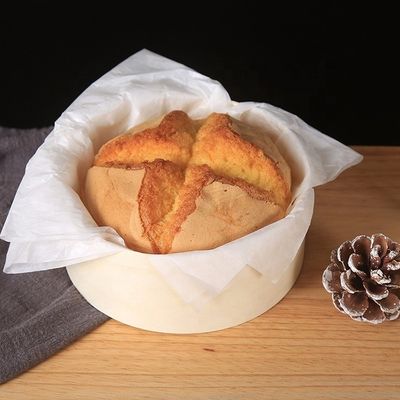 Φυσικό χρώμα ξύλου ξύλινο κουτί για προσαρμοσμένη στρογγυλή τούρτα τυρί τούρτα σαλάτα φρούτα συσκευασία