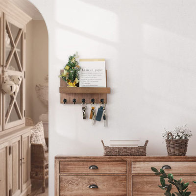 Αξονικό κλειδαριό με 4 γάντζους κλειδιών και πλωτό ράφι για τοίχο