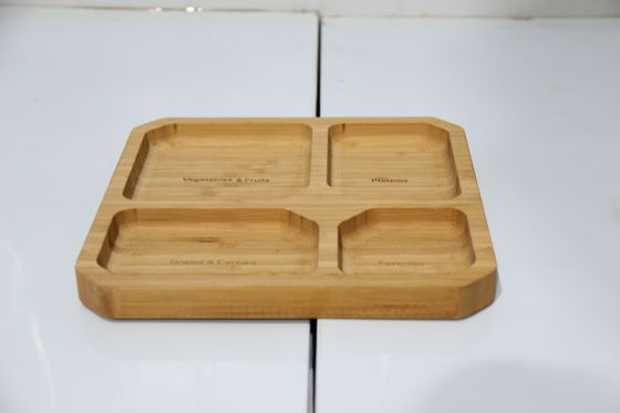 Περιβαλλοντικά φιλικά και προσαρμόσιμα δίσκια για τροφή από μπαμπού