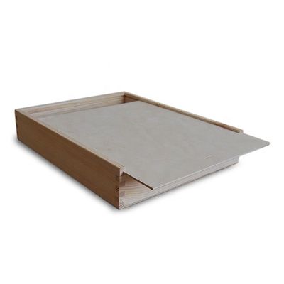 Δωρεάν δείγμα Χρέωση Πυρνού ξύλου Slide Top ξύλινο κουτί δώρο με προσαρμοσμένο λογότυπο αποδεκτό