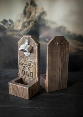 Ανοιχτήρι μπουκαλιών μπύρας από ξύλο Ιδανικό δώρο γαμπρού με εξατομικευμένη εκτύπωση λογότυπου