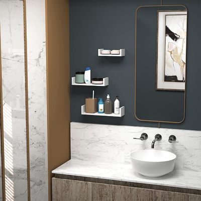 Στερεόφυλλο από στερεό ξύλο χειροποίητα πλωτά ράφια ξύλινο στρώμα για το σπίτι