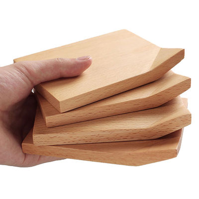Προσαρμοσμένο Beech Wooden Cup Mat Τελευταίο σχεδιασμό για φιλικά προς το περιβάλλον και αδιάβροχα καφέ κατσαρόλες