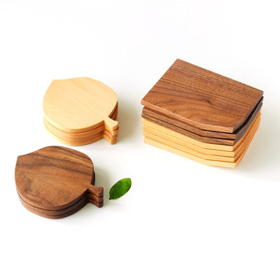 Προσαρμοσμένο Beech Wooden Cup Mat Τελευταίο σχεδιασμό για φιλικά προς το περιβάλλον και αδιάβροχα καφέ κατσαρόλες