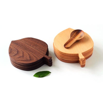 Προσαρμοσμένο Beech Wooden Cup Mat Τελευταίο σχεδιασμό για φιλικά προς το περιβάλλον και αδιάβροχα καφέ κατσαρόλες
