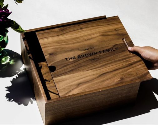 Σύγχρονο μινιμαλιστικό κουτί μνήμης προσαρμοσμένου τύπου για προσωποποιημένα αναμνηστικά λογότυπα και φορητές συσκευές αποθήκευσης