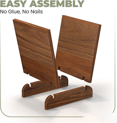 Στερεά ξύλο καρυδιού βινύλιο κάτοχος δίσκων Flip Display για πολυλειτουργική αποθήκευση σχεδιασμού