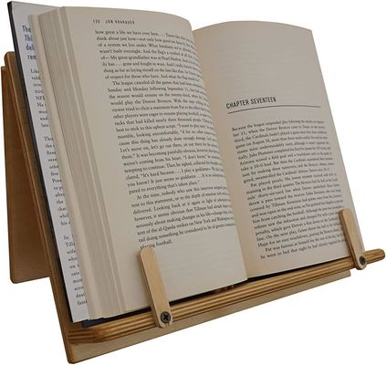 Ξύλινος τοίχος Mount Book Holder Ρυθμίσιμη συνταγή Book Stand για την κουζίνα δείκτη