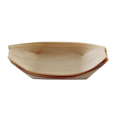 Προσαρμοσμένο λογότυπο Αποδεκτό Birch Bamboo Boat Shape Sailing Wood Sushi Tray