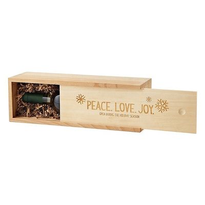 Εκτυπωμένα κομψά κουτιά συσκευασίας κρασιού για προσαρμοσμένο ξύλινο κουτί δώρου κρασιού Magnum