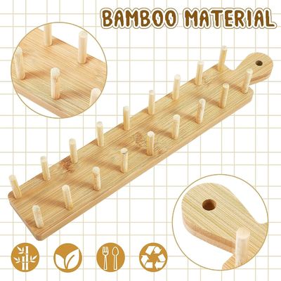 Σετ από 2 ξύλινα καλαμάκια τακό με λαβή και λαβή με καμένη εκτύπωση προσαρμοσμένου χρώματος