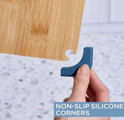 Βιώσιμη πλακέτα κοπής από μπαμπού για την κουζίνα Μεγάλα μεσαία και μικρά μη ολισθητικά πλαίσια