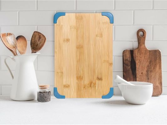 Βιώσιμη πλακέτα κοπής από μπαμπού για την κουζίνα Μεγάλα μεσαία και μικρά μη ολισθητικά πλαίσια