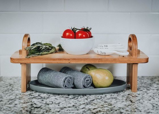 Σύγχρονο υψωμένο ξύλινο πιάτο για διακόσμηση σπιτιού