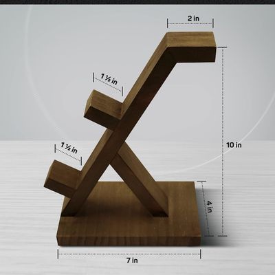 Ελεγκτής παιχνιδιού βίντεο Κεφαλοστάσιο ξύλινο ράφι διακόσμησης σπιτιού με κάλυμμα ακουστικών