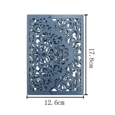 Εντυπωσιακή κάρτα πρόσκλησης γάμου με laser cut για το πάρτι της Ευρώπης Περιφερειακό χαρακτηριστικό περιλαμβάνεται