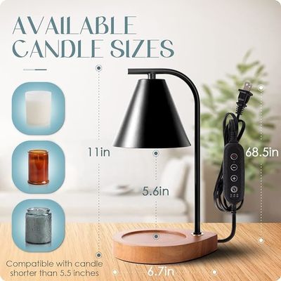 Ρέτρο ξύλινη βάση οικιακή διακόσμηση κερί λιώσιμο κεράκια μικρών και μεγάλων βάζων για προσαρμοσμένο μέγεθος