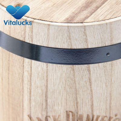 Περιβαλλοντικά φιλικό χειροποίητο ξύλινο βαρέλι για καφέ, γλυκά και κρασί Προσαρμόσιμο σχεδιασμό