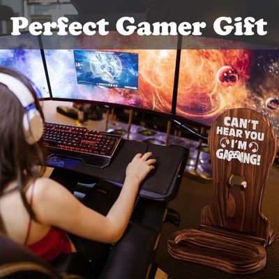 Ξενοδοχείο Οικιακή διακόσμηση μπάνιου ξύλινη στερέωση ακουστικών διακοσμητικά για gamer έφηβος αγόρι