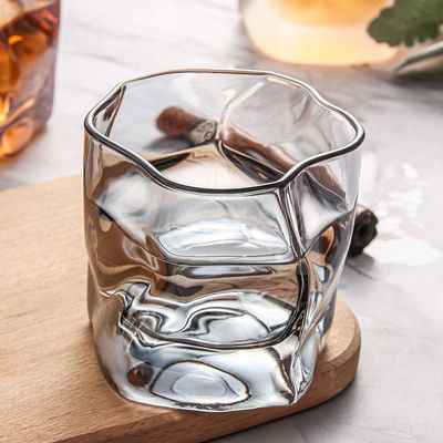 Πολυχρωματικό παγωμένο καφέ κρασί μπάρα γυάλινο φλιτζάνι με προσαρμοσμένο λογότυπο αποδεκτό και ανθεκτικό