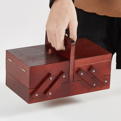 Εμπορικός αγοραστής Εύκολη ραπτική εργασία ξύλινο κουτί ραπτικής 5 ημέρες παράδοση