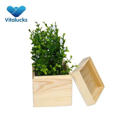 Προσαρμοσμένο μικρό τετράγωνο δανεικό ξύλινο κουτί από στερεό ξύλο για περιβαλλοντικά οφέλη