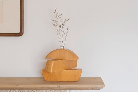 Κουζίνα για την οικιακή διακόσμηση 202405 Σύγχρονο βάζο από γρασίδι Pampas για τα κεντρικά κομμάτια τραπεζιού