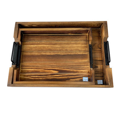 Προσαρμοσμένα σχέδια αποδεκτά Ρουστικό ορθογώνιο δισκοειδές τραπέζι με μεταλλικές λαβές