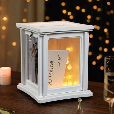 Γάμος Ευκαλύπτης DIY φάκελος ξύλινο κουτί με κλειδαριά δείγμα δωρεάν