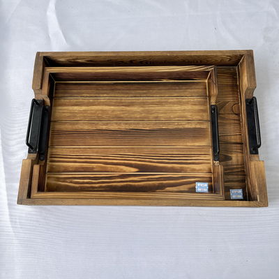 Προσαρμοσμένα σχέδια αποδεκτά Ρουστικό ορθογώνιο δισκοειδές τραπέζι με μεταλλικές λαβές