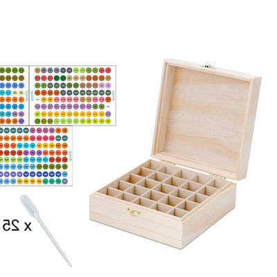 Προσαρμόσιμες πολυ-πακέτες Μεγάλα αιθέρια έλαια Αποθήκευση ξύλινο κουτί συσκευασίας με διαχωριστικά