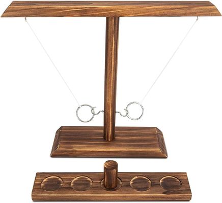 Σώστε χώρο Σκληρό ξύλινο δαχτυλίδι Hook Toss Game Τελευταία προσθήκη για Bar Entertainment