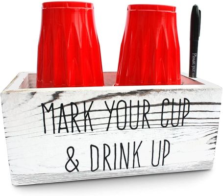 Δύο λευκό πεύκο σόλο μίας χρήσης κάλυμμα φλιτζάνης για ρουστίκ παρασκευάσματα διανομής