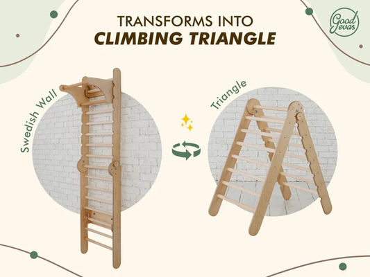 Παιδικό Πλατόπεδο Montessori Climber με προσαρμοσμένο λογότυπο και παιδικό μαθησιακό παιχνίδι