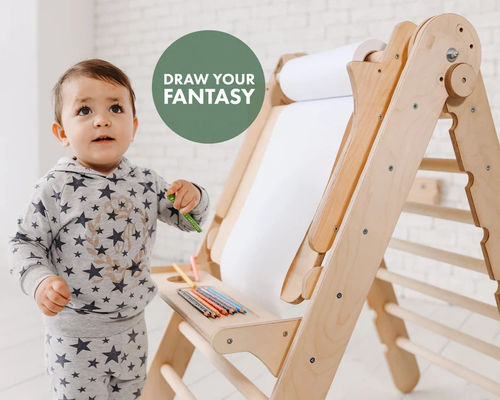 Παιδικό Πλατόπεδο Montessori Climber με προσαρμοσμένο λογότυπο και παιδικό μαθησιακό παιχνίδι