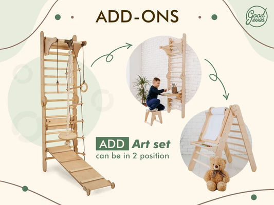 Παιδικό Πλατόπεδο Montessori Climber με προσαρμοσμένο λογότυπο και παιδικό μαθησιακό παιχνίδι