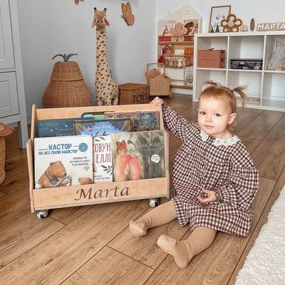 Βιβλιοθήκη Μοντεσσόρι Επικοινωνιακά έπιπλα Προσαρμοσμένα Βιβλιοθήκη Νηπιαγωγείο Βιβλιοθήκη