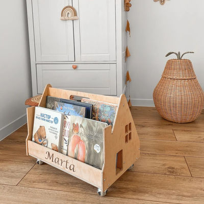 Βιβλιοθήκη Μοντεσσόρι Επικοινωνιακά έπιπλα Προσαρμοσμένα Βιβλιοθήκη Νηπιαγωγείο Βιβλιοθήκη