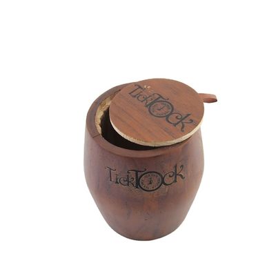13.5 x 15.7 cm Χειροποίητο δερμάτινο βαρέλι για συσκευασία