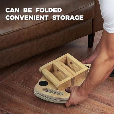 Προσαρμοσμένο μέγεθος ξύλινα αναδιπλούμενα σπρώξιμα χειριστήρια για επαγγελματική προπόνηση δύναμης