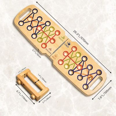 Προσαρμοσμένο μέγεθος ξύλινα αναδιπλούμενα σπρώξιμα χειριστήρια για επαγγελματική προπόνηση δύναμης