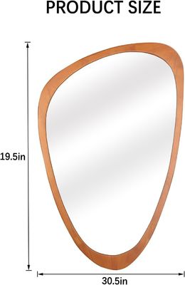 Όμορφη διακόσμηση σπιτιού Δωρεάν δείγμα για ασύμμετρο καθρέφτη ξύλο ακανόνιστος καθρέφτης