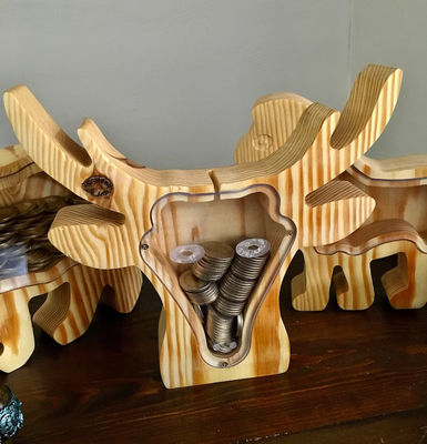 Παιδικό δώρο ξύλινο ζώο χριστουγεννιάτικη έκπληξη