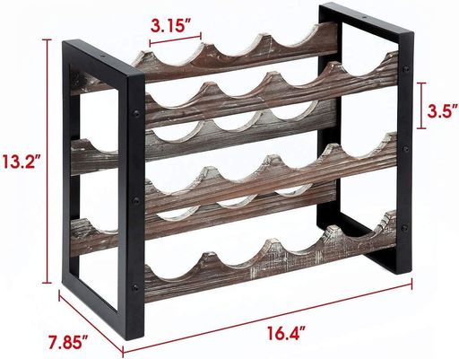 Λειτουργικό σχεδιασμό Πολυλειτουργικό ξύλινο ράφι κρασιού
